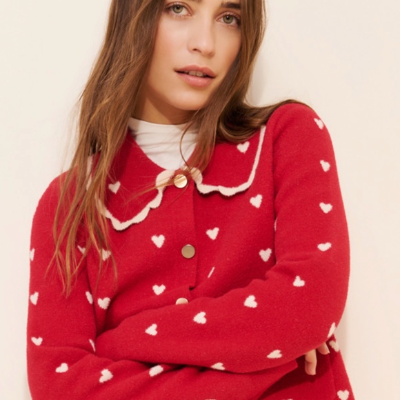 NVLT Collared Heart Coatigan (NWT) - Picture 2 of 8